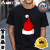 Christmas Santa hat middle finger Retro T Shirt 1