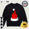 Christmas Santa hat middle finger Retro T Shirt 4