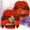 Cleveland Browns Football Grinch Christmas Ugly Sweater