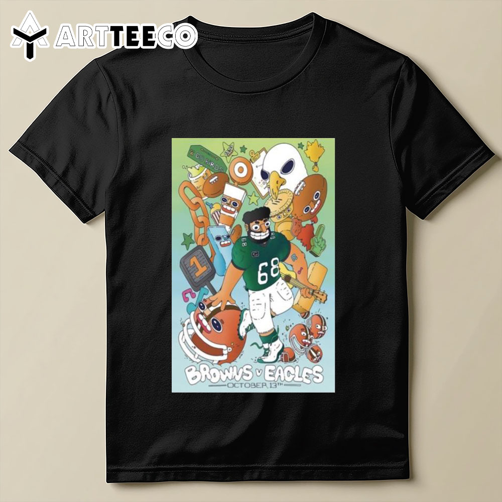 Cleveland Browns Vs Philadelphia Eagles October 13th 2024 T Shirt