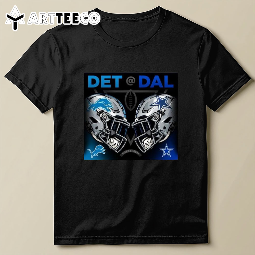 Detroit Lions Vs Dallas Cowboys Nfl Week 6 2024 Matchup T Shirt