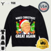 Donald Trump Santa Make Christmas Great Again Retro T Shirt 4