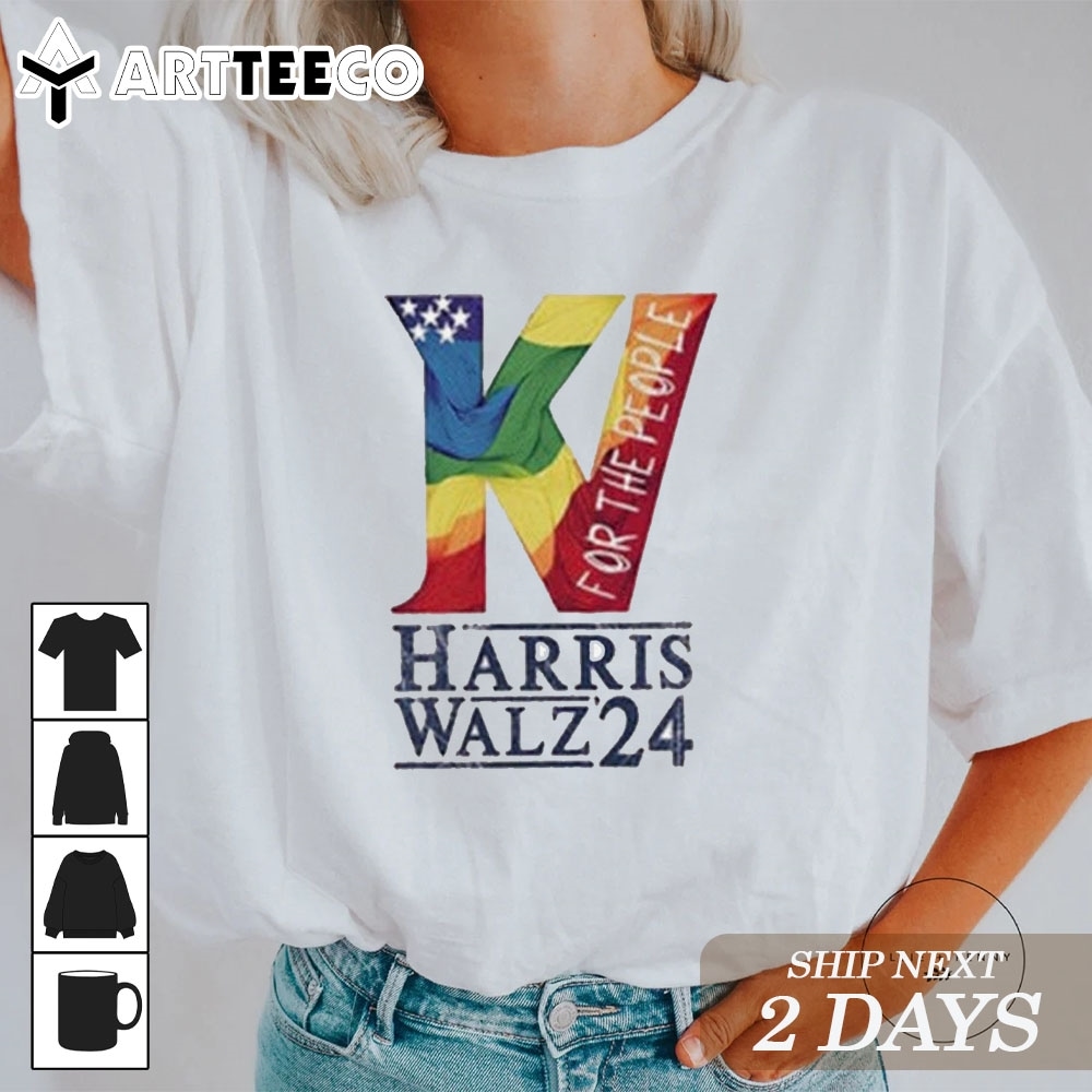 Election Lady Kamala Harris Tim Walz Vote For Harris Walz 2024 T Shirt