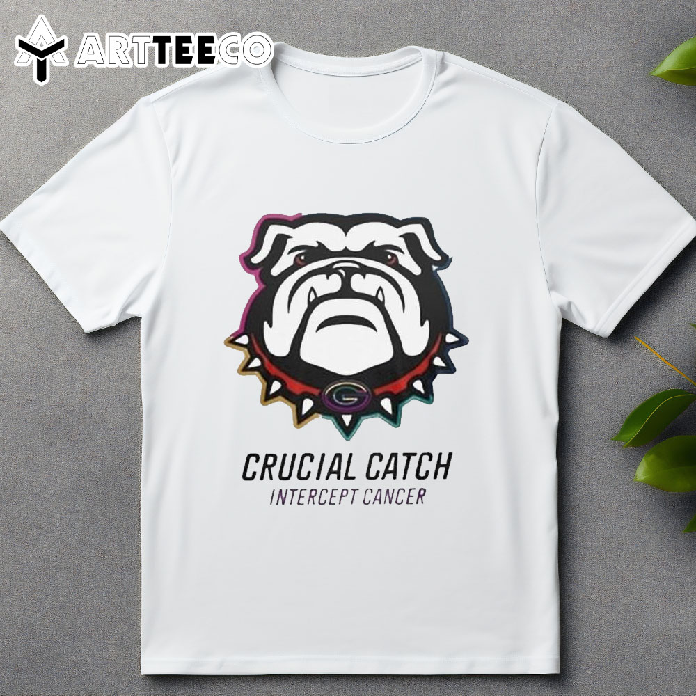 Georgia Bulldogs Crucial Catch Intercept Beat Cancer 2024 T Shirt