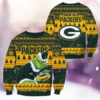 Green Bay Packers Football Grinch Christmas Ugly Sweater