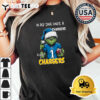 In My DNA Once Always A Los Angeles Chargers Grinch Football Christmas New T Shirt 3