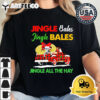 Jingle bales jingle bales jingle all the hay christmas Retro T Shirt 2