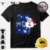 Kentucky Wildcats Ho Ho Ho Santa Claus Christmas Retro T Shirt 3