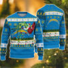 Los Angeles Chargers Special Grinch's Hand Football Christmas Ugly Sweater