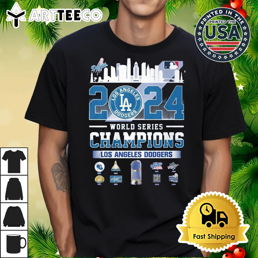 Los Angeles Dodgers 2024 World Series Champions 8X Winning Legacy Shirt 1