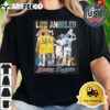 Los Angeles Lakers Davis And James Los Angeles Dodgers Betts And Ohtani Celebrating Championship 2024 Signatures Shirt 2