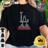 MLB Los Angeles Dodgers 2024 Champions World Series LA Logo Name Players T Shirt 2