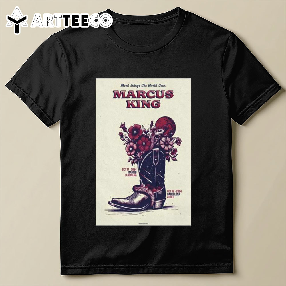 Marcus King Mood Swings The World Tour Oct 17 18 2024 T Shirt