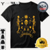 Memento Mori skeleton Halloween Retro T Shirt 3