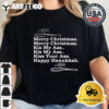 Merry Christmas Kiss My Ass Funny Quote Christmas Vacation Retro T Shirt 2