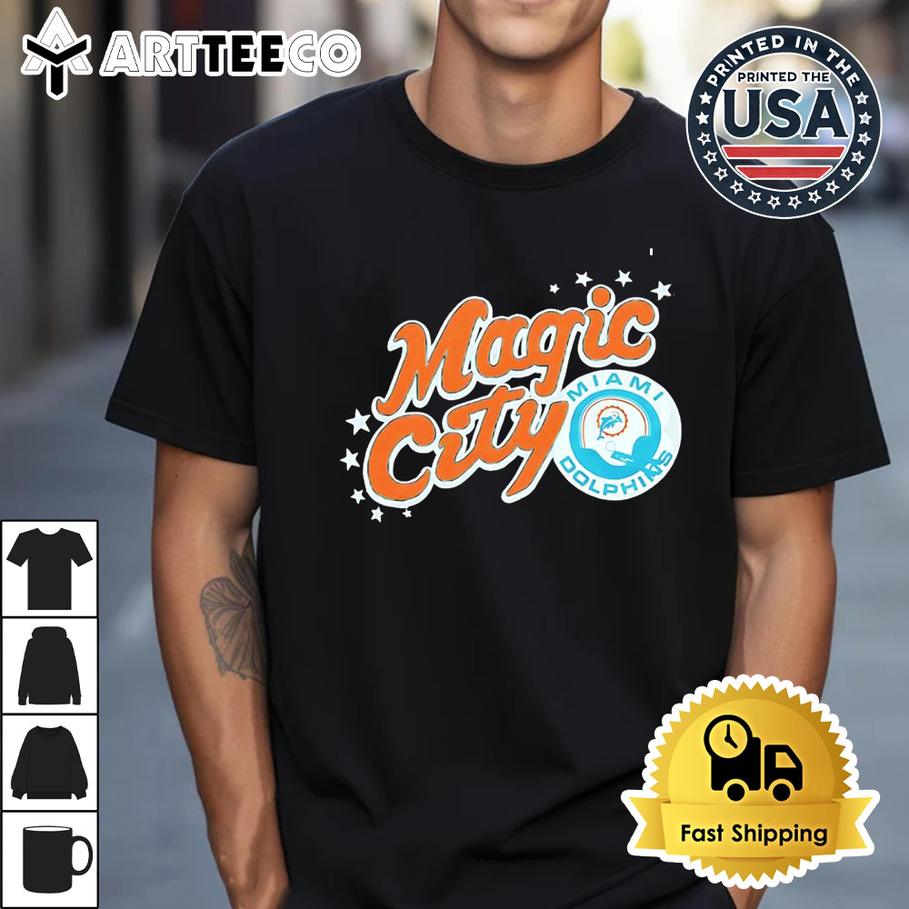 Miami Dolphins Magic city classic Retro T Shirt 1