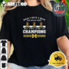 Michigan Wolverines Back 2 Back 2 Back Paul Bunyan Trophy Champions Shirt 2