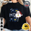 Michigan Wolverines Ho Ho Ho Santa Claus Christmas Retro T Shirt 2