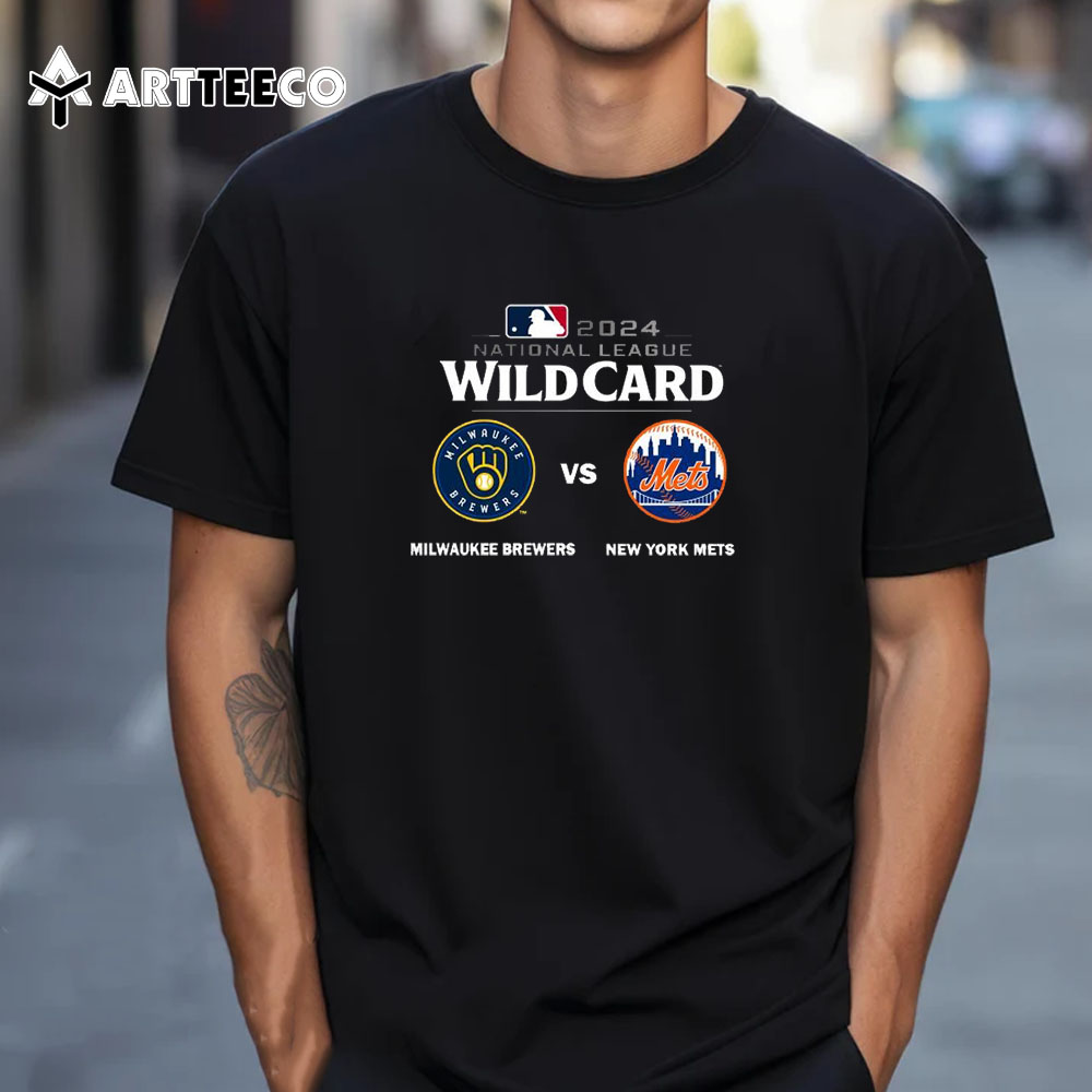 Milwaukee Brewers Vs New York Mets 2024 Mlb National League Wild Card Unisex Vintage T Shirt