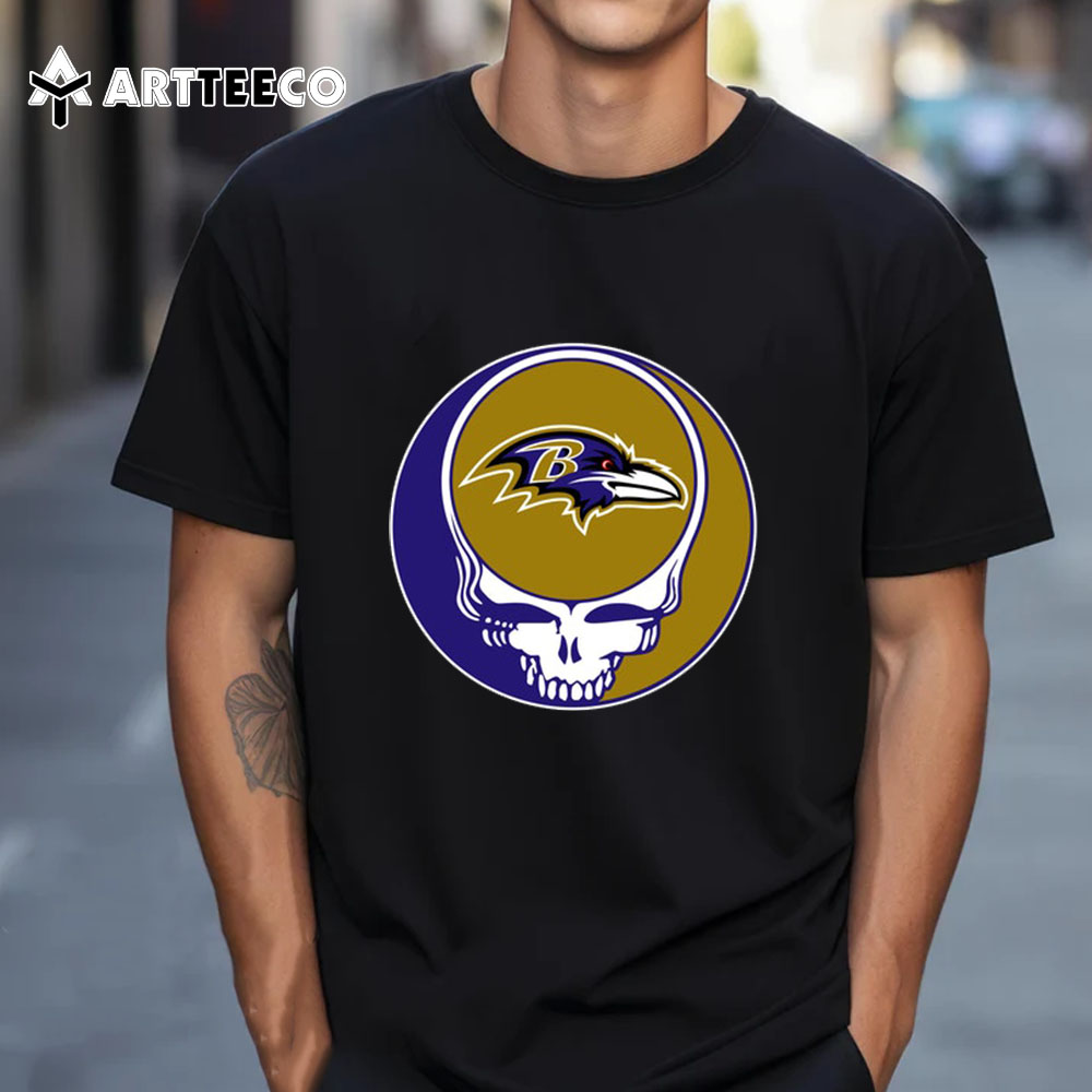 NFL Baltimore Ravens Grateful Dead Your Face T Shirt