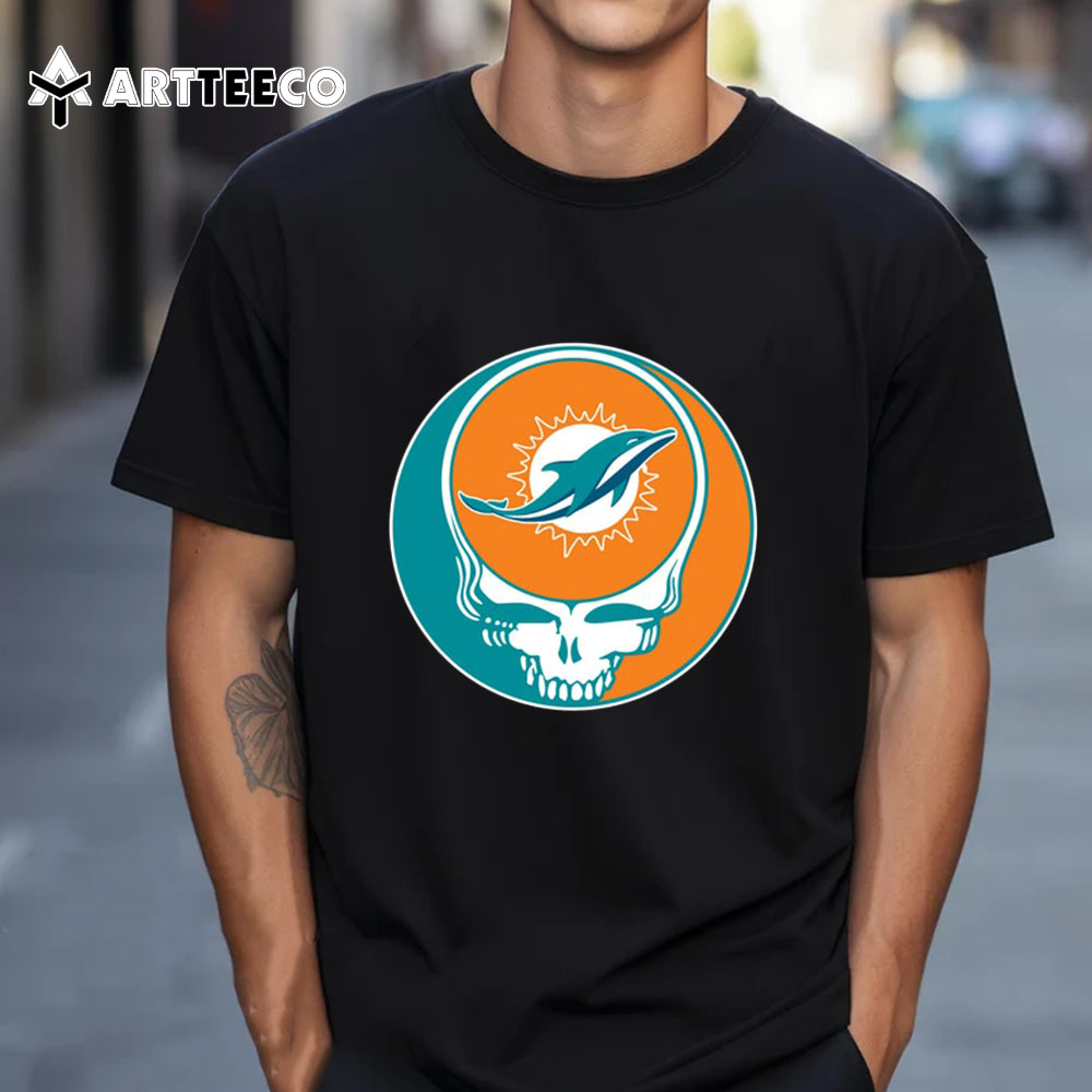 NFL Miami Dolphins Grateful Dead Your Face T Shirt