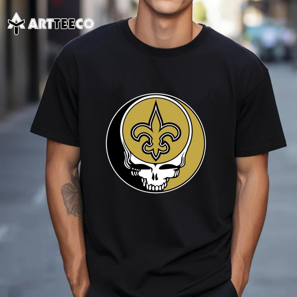 NFL New Orleans Saints Grateful Dead Your Face T Shirt