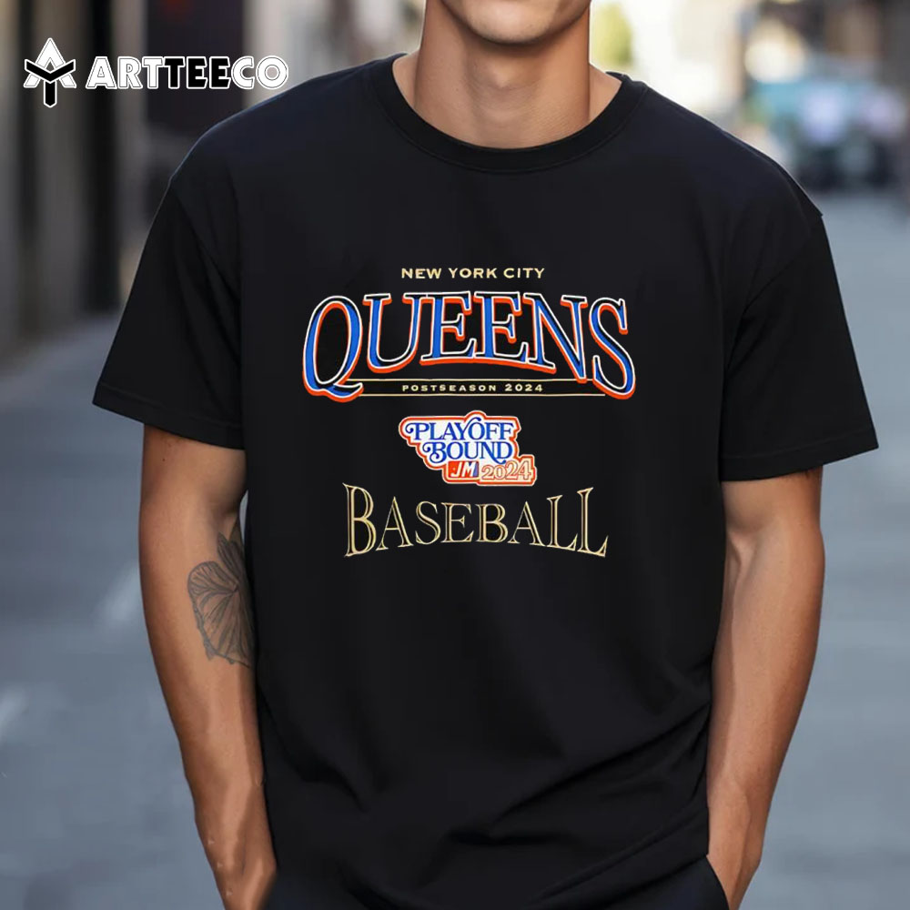 New York Met October Queens Baseball 2024 Postseason Playoff Bound T Shirt