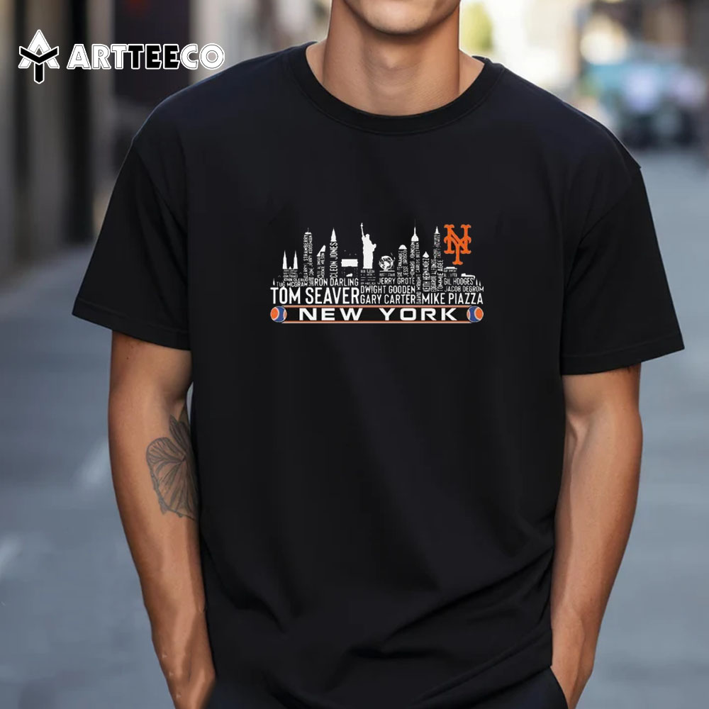 New York Mets 2024 Mlb Postseason Skyline T Shirt