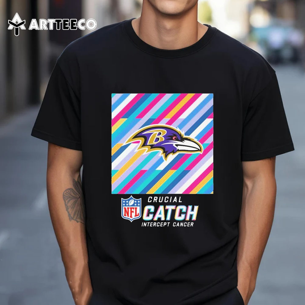 Nfl Crucial Catch Intercept Cancer Baltimore Ravens 2024 T Shirt