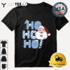 North Carolina Tar Heels Ho Ho Ho Santa Claus Christmas Retro T Shirt 3