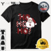 Oklahoma Sooners Ho Ho Ho Santa Claus Christmas Retro T Shirt 3