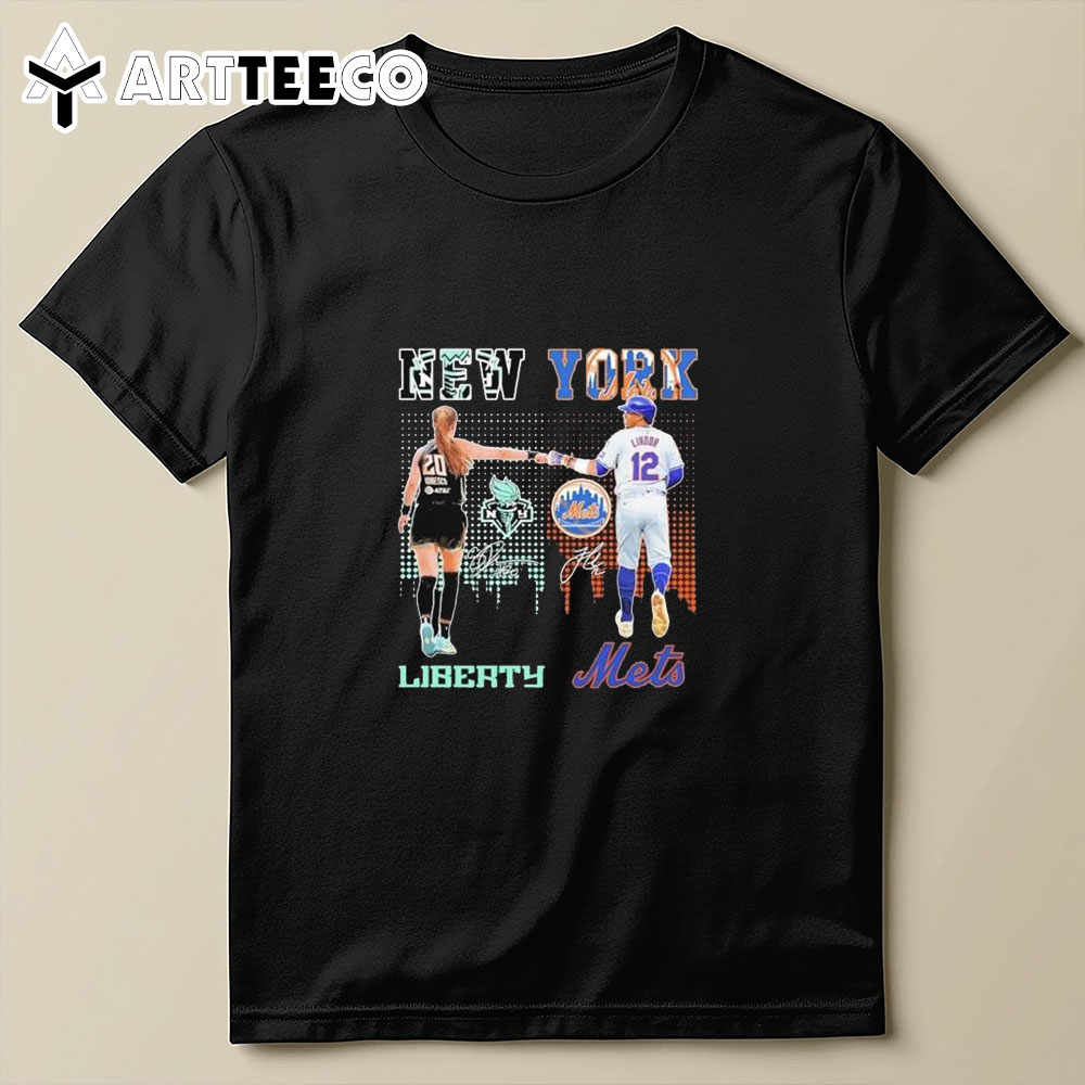 Sabrina Ionescu New York Liberty X Francisco Lindor New York Mets T Shirt