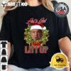 Suits Louis Santa hat let's get litt up ugly Christmas Retro T Shirt 2