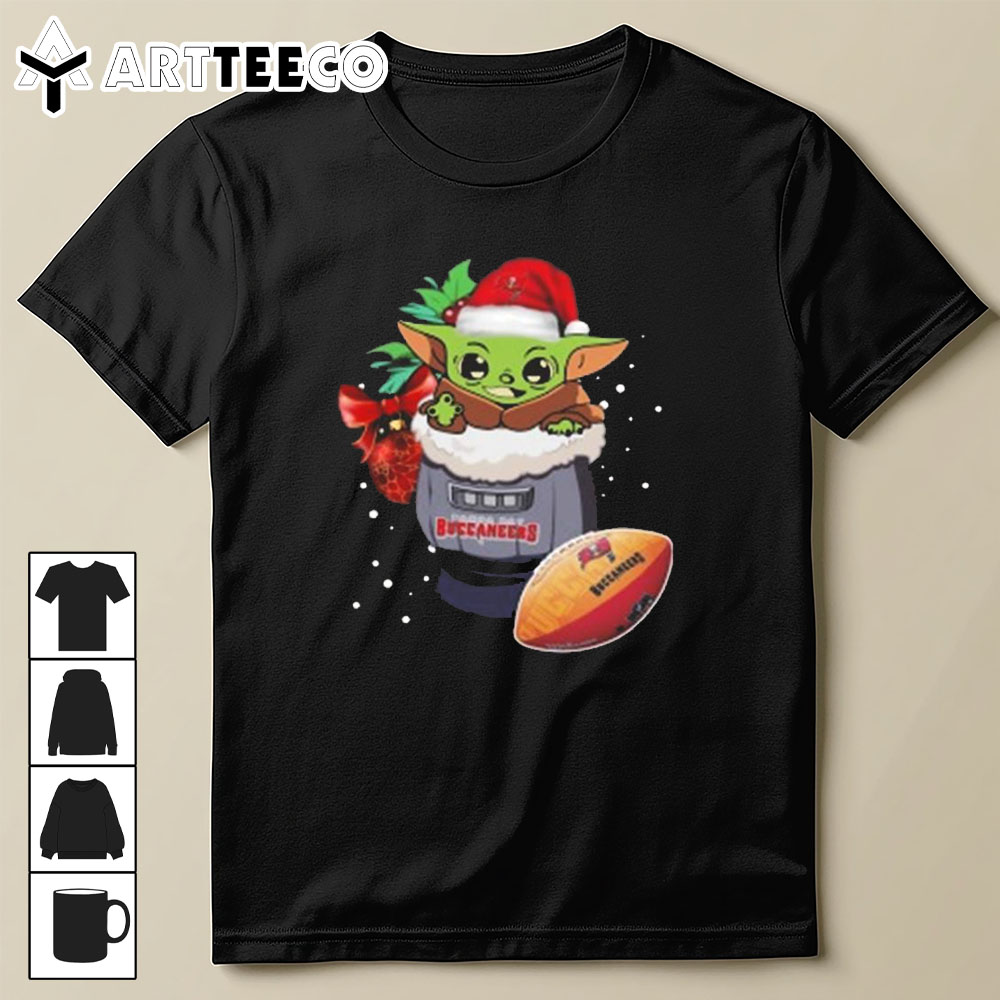 Tampa Bay Buccaneers Baby Yoda Merry Christmas 2024 T Shirt Trending