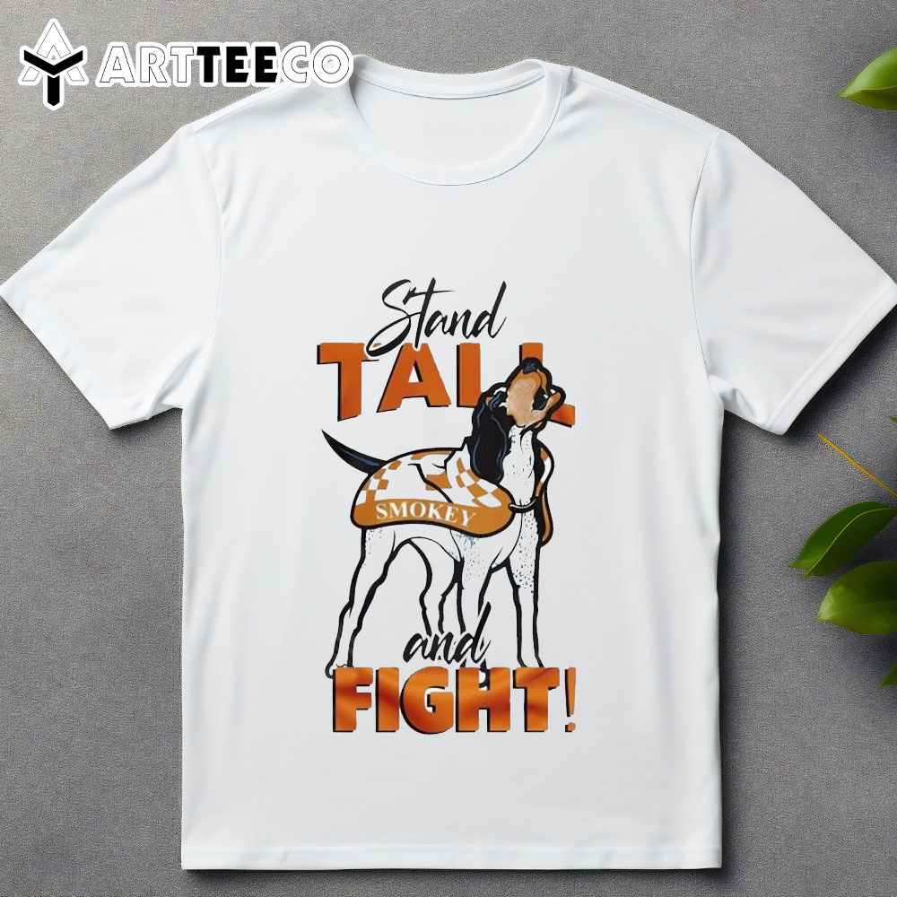 Tennessee Volunteers Stand Tall And Fight Mascot 2024 T Shirt