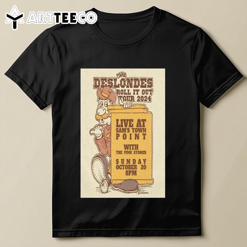 The Deslondes Sam's Town Point Austin Tx Oct 20 2024 Tour T Shirt