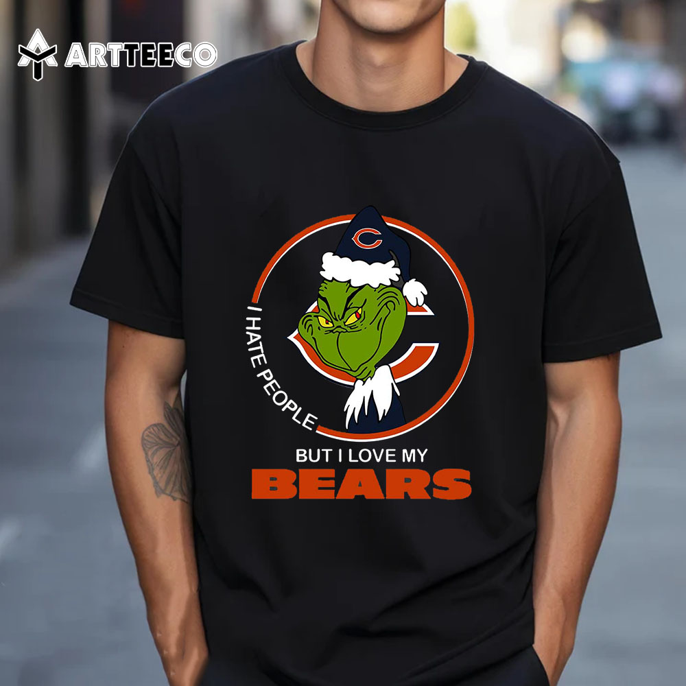 The Grinch I Hate People But I Love My Bears Chicago Bears