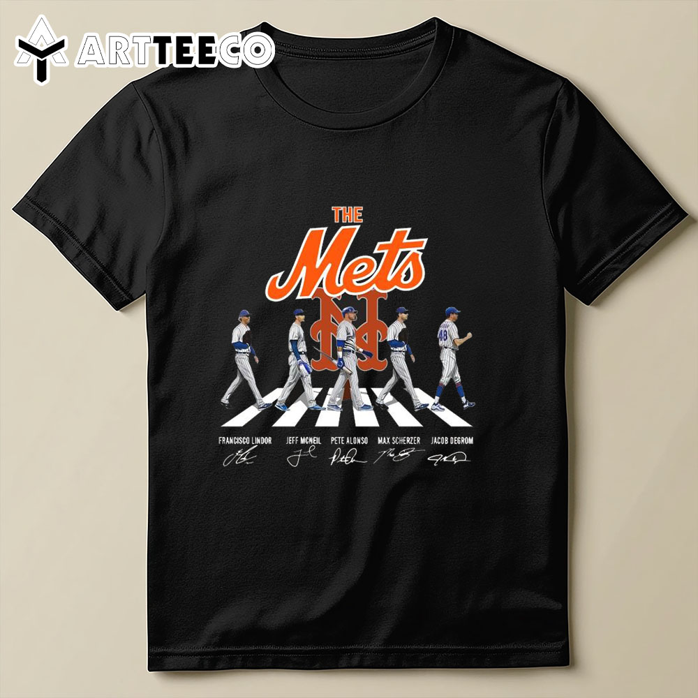 The New York Mets Baseball Walking Signatures 2024 T Shirt