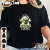 The Santa Grinch Love New Orleans Saints NFL Merry Christmas 2024 T Shirt