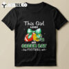 This Girl Loves Her Green Bay Packers Football Faux Glitter T Shirt