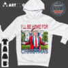 Trump I'll Be Home For Christmas White House Vintage T Shirt 2