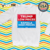 Trump Low Prices And Kamala High Prices 2024 Retro T Shirt 3