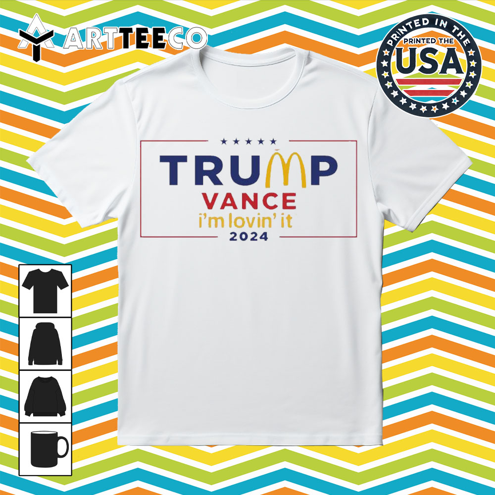 Trump Vance 2024 I'm Loving It Retro T Shirt 1