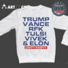 Trump Vance Rfk Tulsi Vivek And Elon Unity Party Vintage T Shirt 3