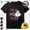 Virginia Tech Hokies Ho Ho Ho Santa Claus Christmas Retro T Shirt 3