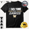 Washington Huskies B1G Time For The Dawgs Retro T Shirt 3