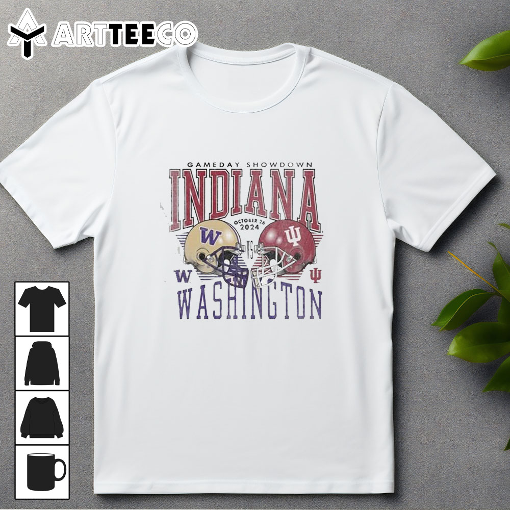 Washington Huskies Vs Indiana Hoosiers Gameday Showdown October 26 2024 T Shirt Trending