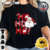 Wisconsin Badgers Ho Ho Ho Santa Claus Christmas Retro T Shirt 2