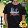 World Series Champions 2024 Los Angeles Dodgers Logo Skyline Name Retro T Shirt 1