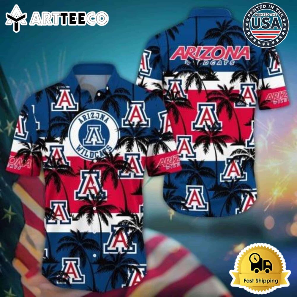 Arizona Wildcats Tropical Aloha Shirt Summer Edition 1